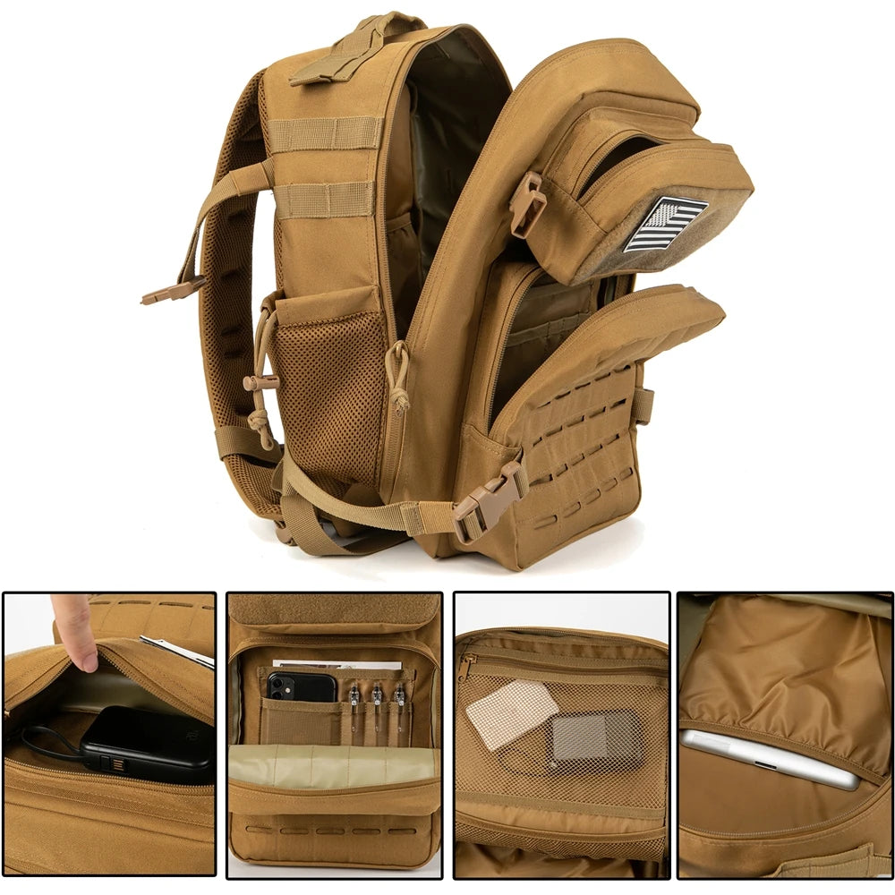25L Tactical Backpack Outdoor Bag for Fitness MOLLE Backpack GYM For