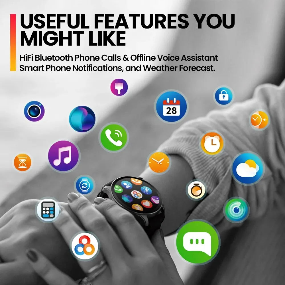 New Zeblaze Btalk 3 PRO Smart Watch 1.43" AMOLED Display Bluetooth