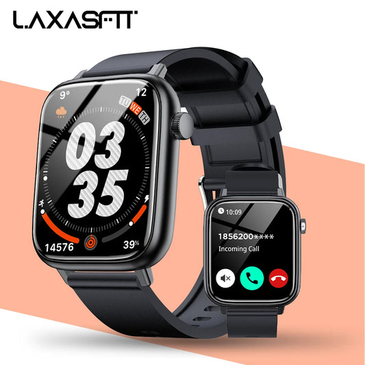 LAXASFIT Bluetooth Talk Smart Watch Message Reminder Sleep Monitoring