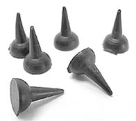 Rubber Candle Mold Plugs, Bag of 5-0